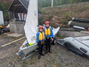 young children learning to sail at Glencoe boat Club